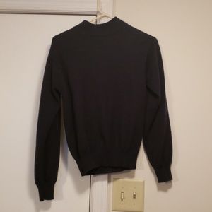 Navy mock neck sweater